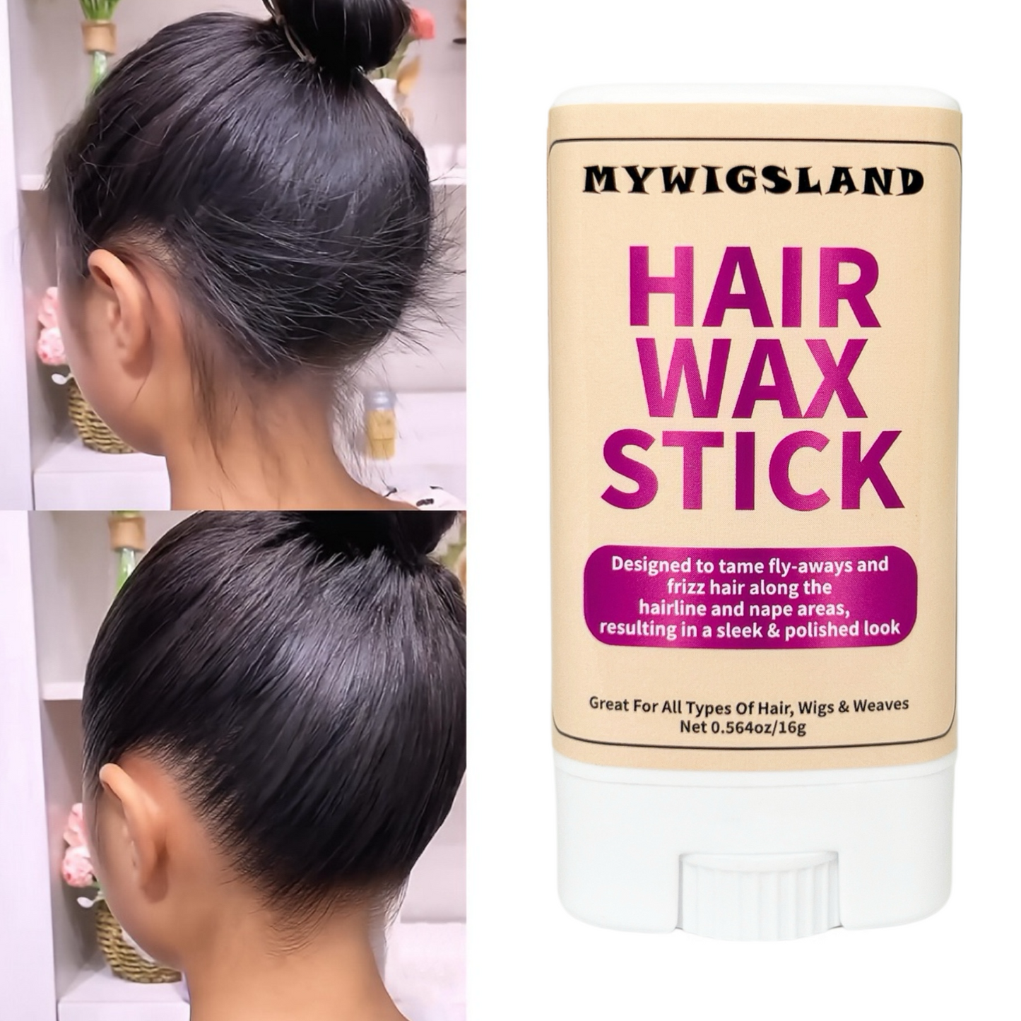 Hair Wax Stick and Edge Control for Hair Styling