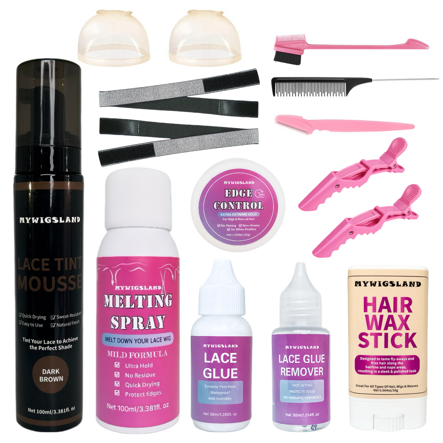 15pcs/Set Wig Install Kit