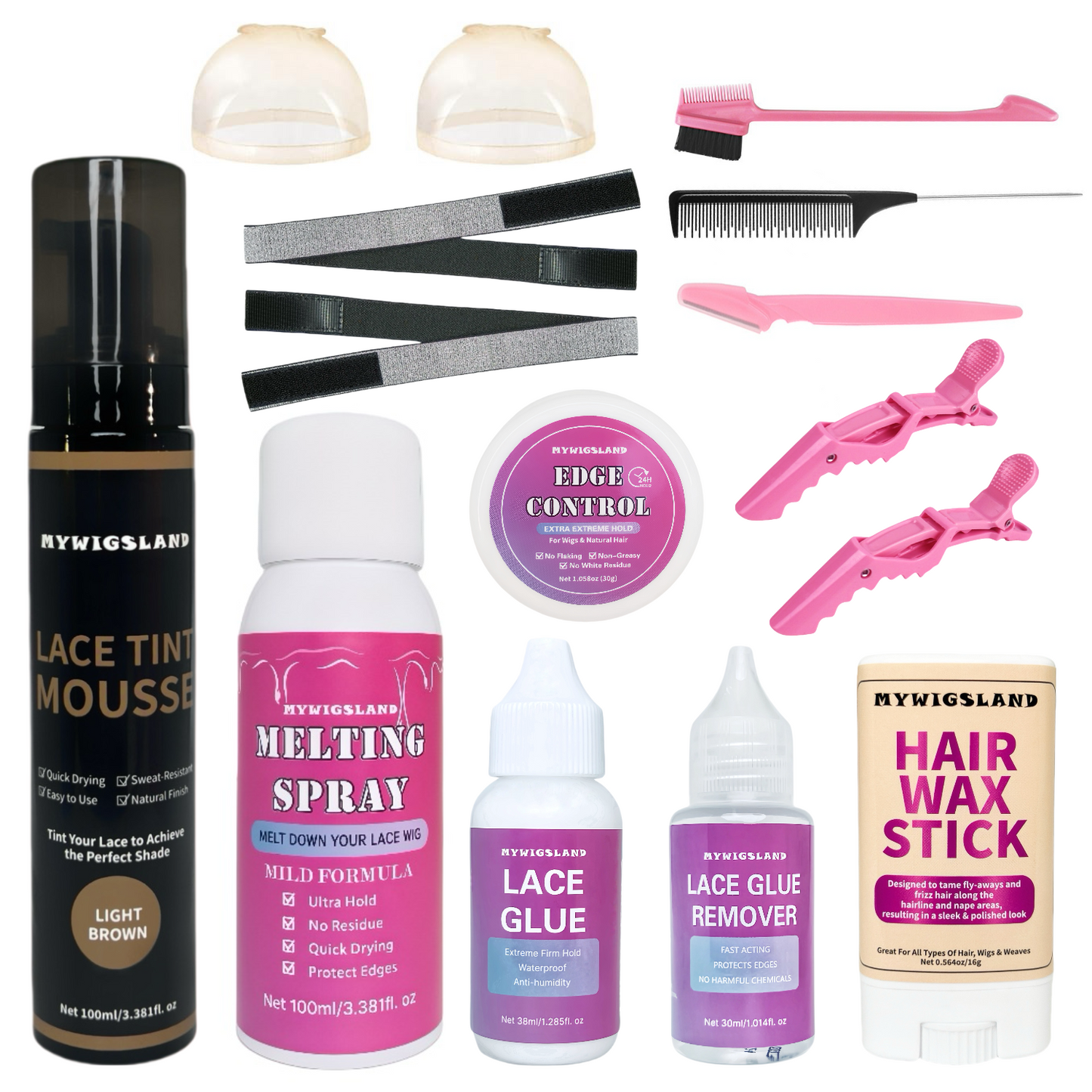 15pcs/Set Wig Install Kit