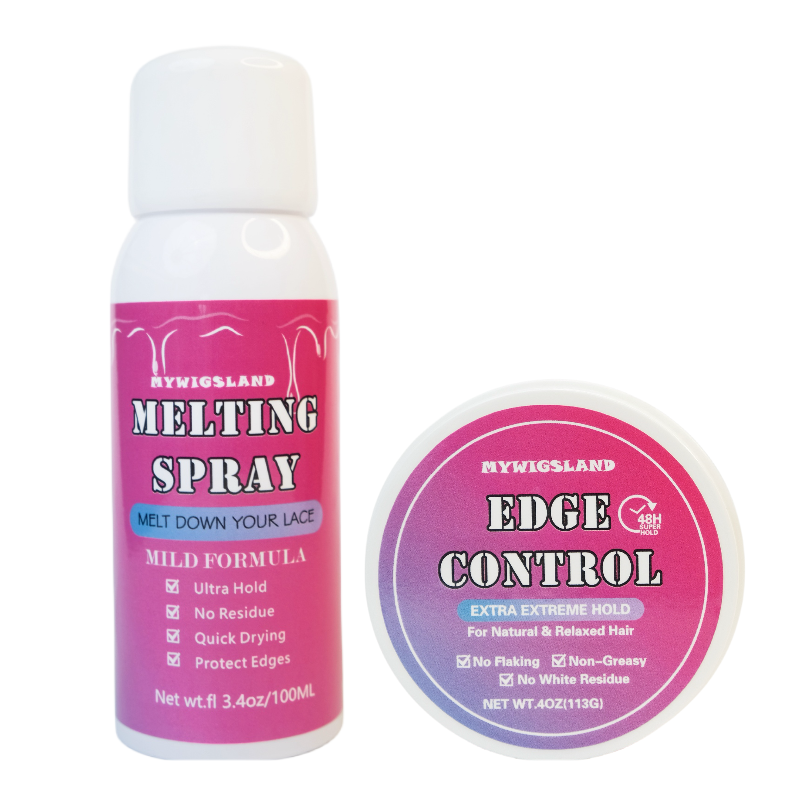 Lace Melting Spray For Glueless Wig Install, Strong Hold Lace Adhesive For Wigs, Lace Spray Melt Down Your Lace For Closure And Frontal Wigs, Skin Friendly Formula To Protect Edges