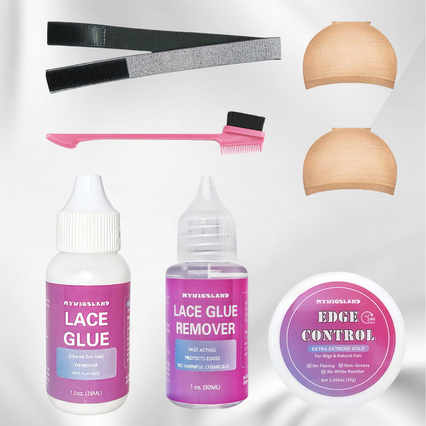 Lace Melting Spray For Glueless Wig Install, Strong Hold Lace Adhesive For Wigs, Lace Spray Melt Down Your Lace For Closure And Frontal Wigs, Skin Friendly Formula To Protect Edges