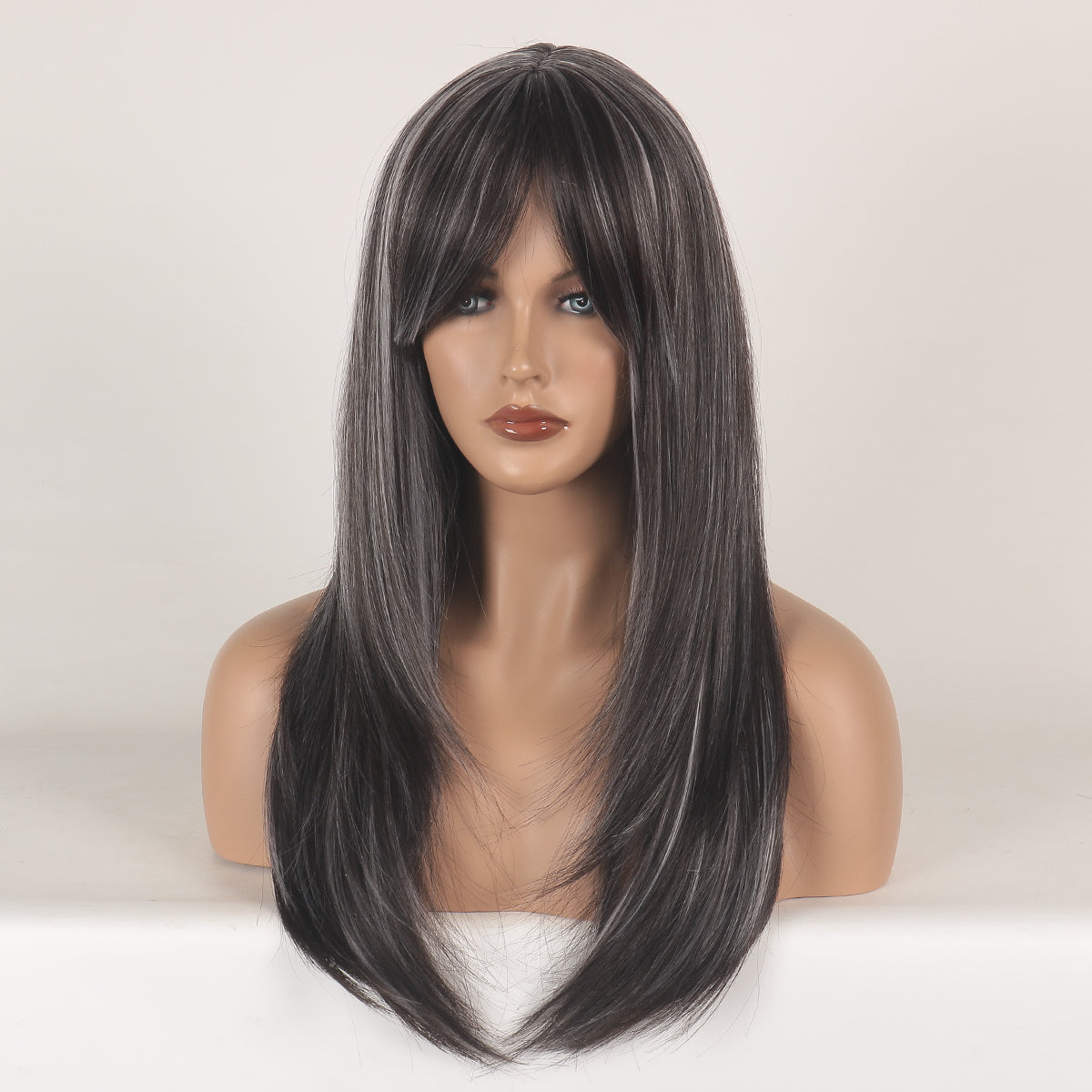 Mywigsland 24 Inch Highlight with Layers Synthetic Wig