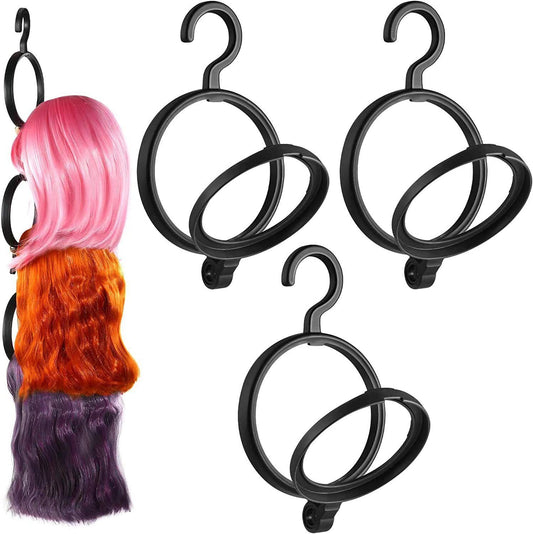 Wig Storage Rack Portable Wig Hanger Plastic Hanging Wig Holder