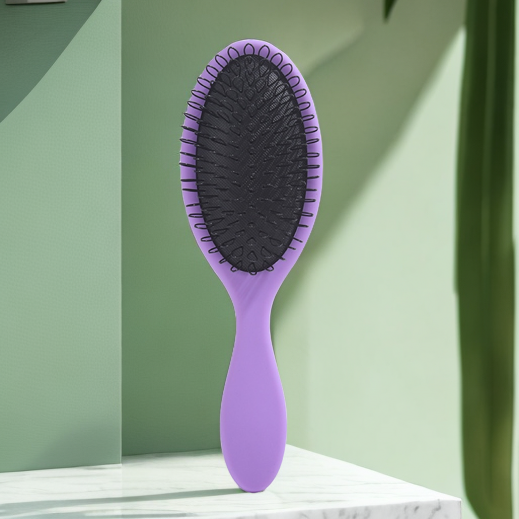 U-Shaped Design Protecting Hair Brush for Brushing, Styling & Detangling Natural and Synthetic Hair, Loop Bristle Hair Extension Brush for Detangling Wigs