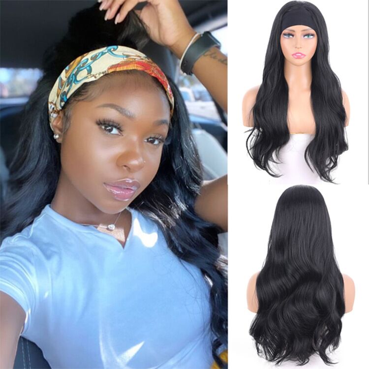 Mywigsland 24inch Colored Headband Wigs for Women