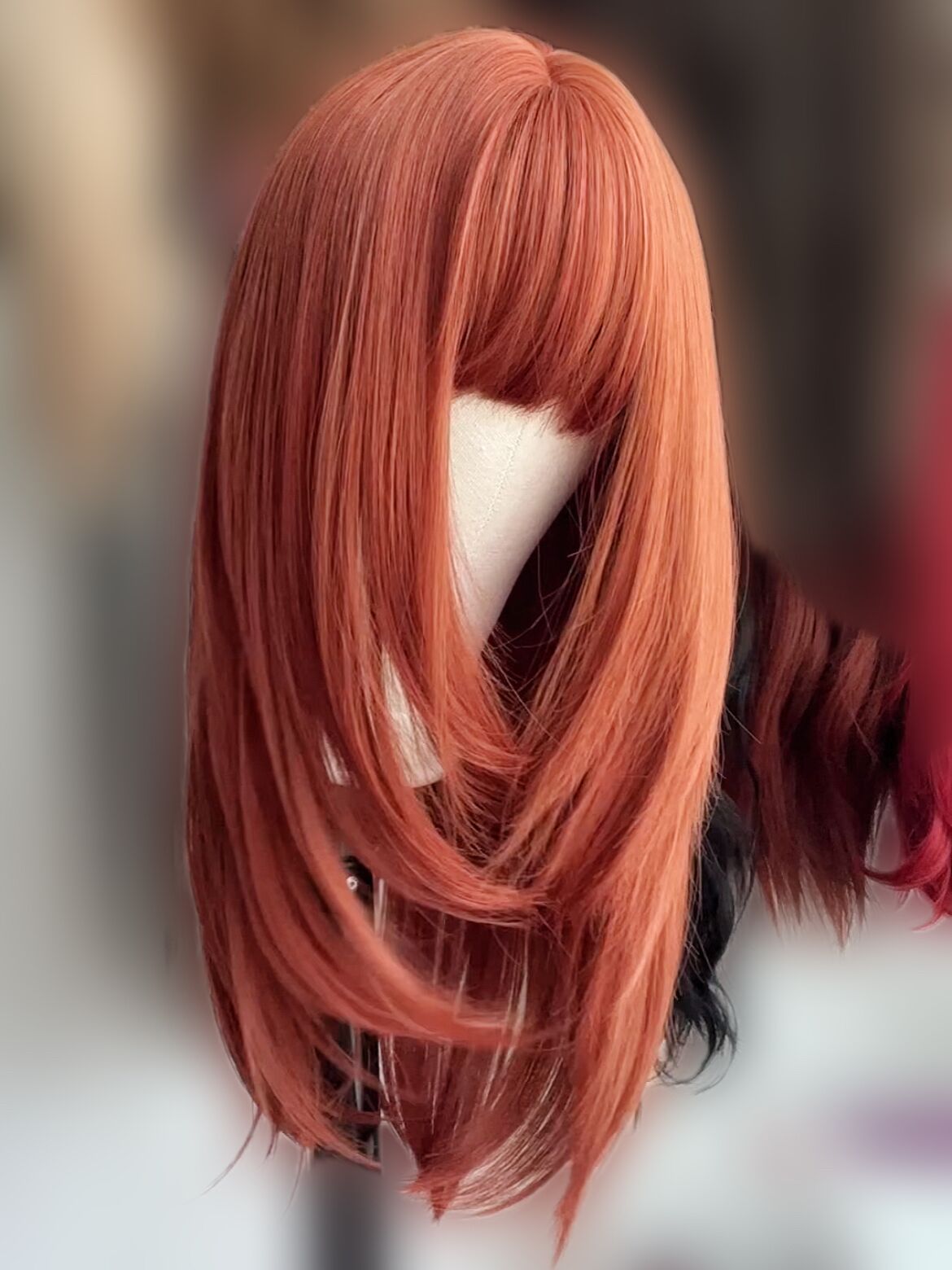 Mywigsland 24 Inch Ginger with Layers Synthetic Wig