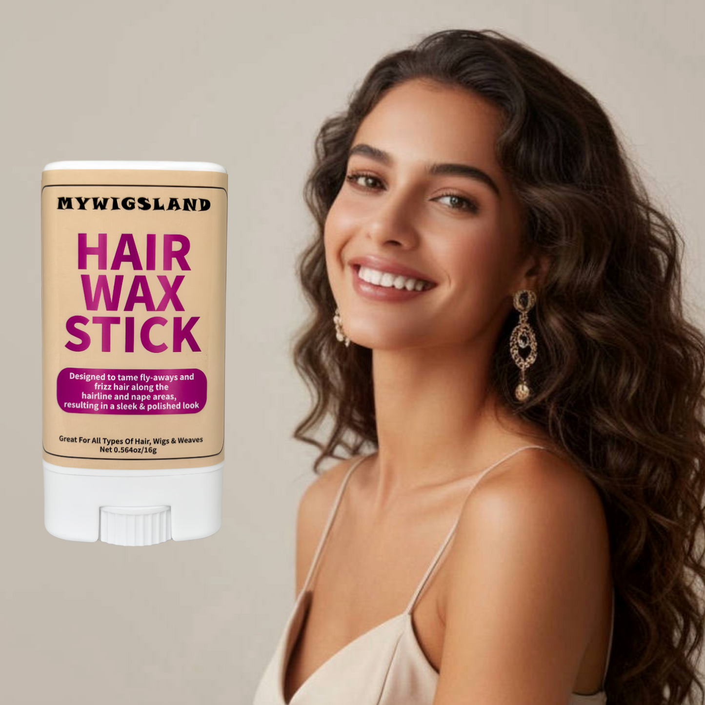 Wax Stick for Sleek Hair Long-Lasting Hair Styling Stick for Edges & Flyaways Non-greasy