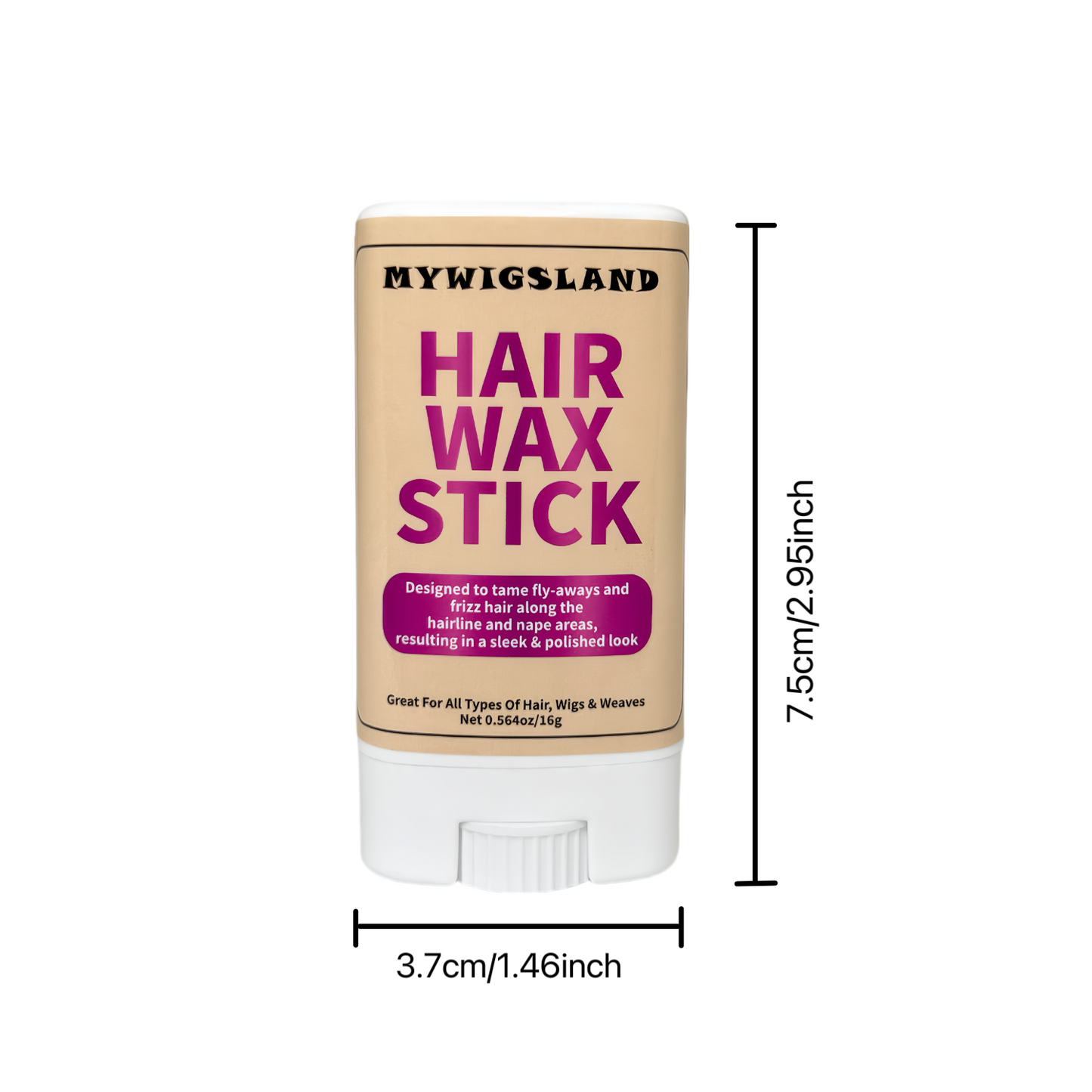 Wax Stick for Sleek Hair Long-Lasting Hair Styling Stick for Edges & Flyaways Non-greasy