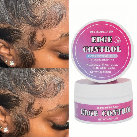 113g Extreme Firm Hold Edge Control for Baby Hair Styling Non-Greasy Smooth Hair Wax