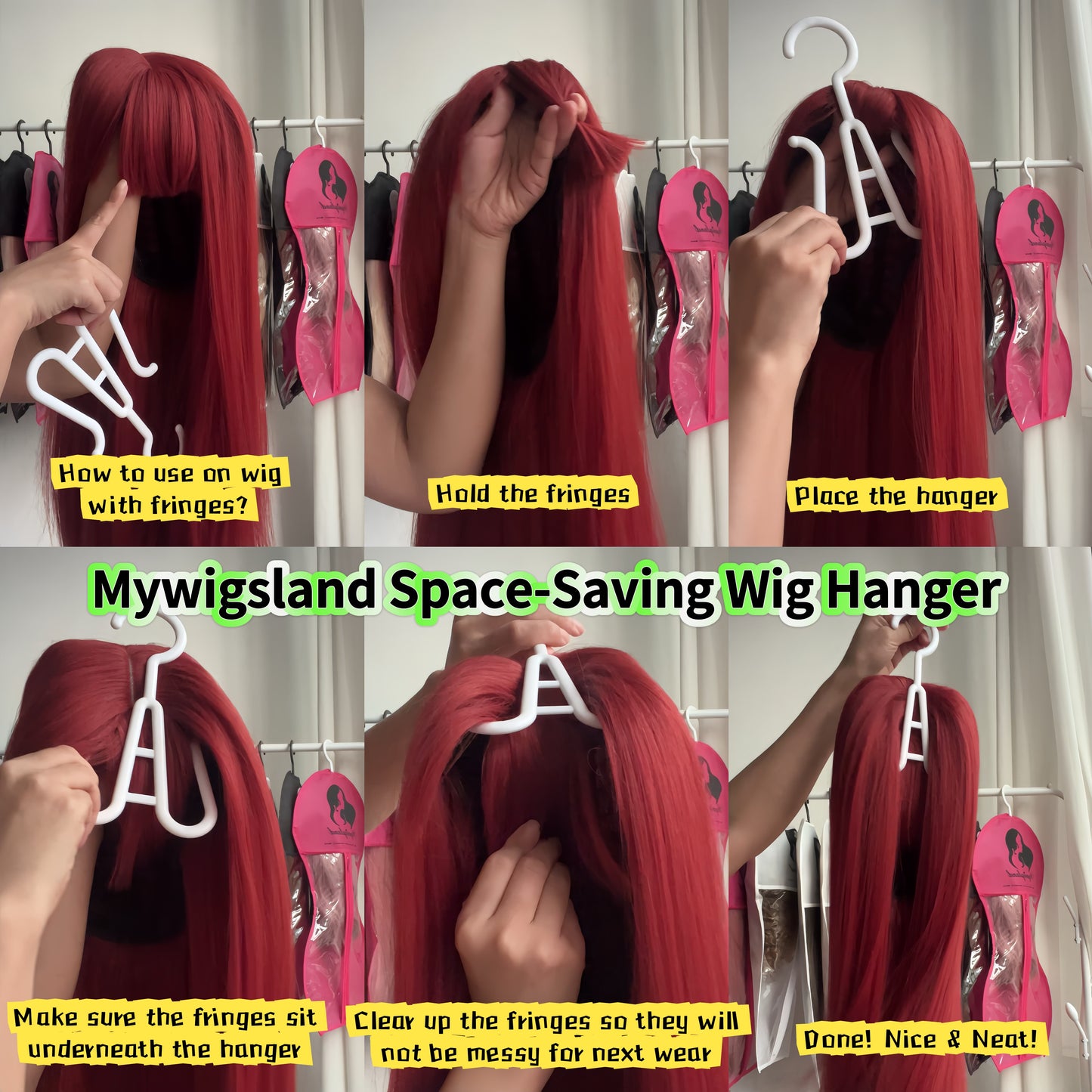 New Wig Hanger for Saving up Space in Wig Closet