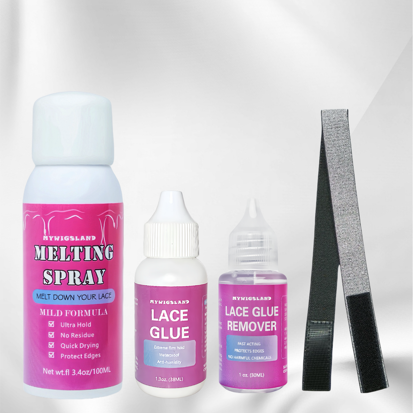 Lace Melting Spray For Glueless Wig Install, Strong Hold Lace Adhesive For Wigs, Lace Spray Melt Down Your Lace For Closure And Frontal Wigs, Skin Friendly Formula To Protect Edges